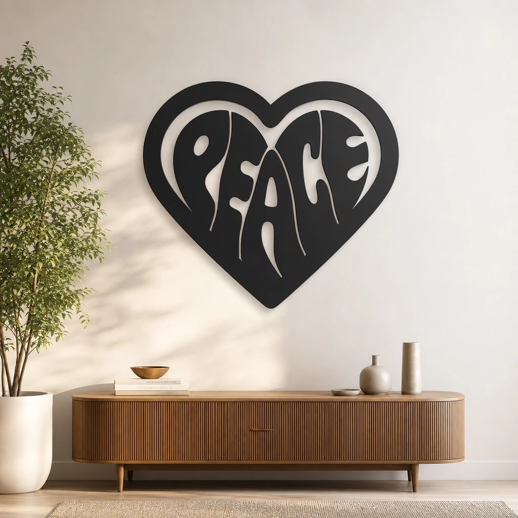 Islamic calligraphy in a serene home setting