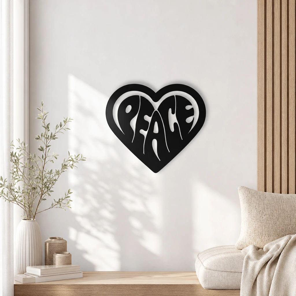 Peace Metal Wall Art